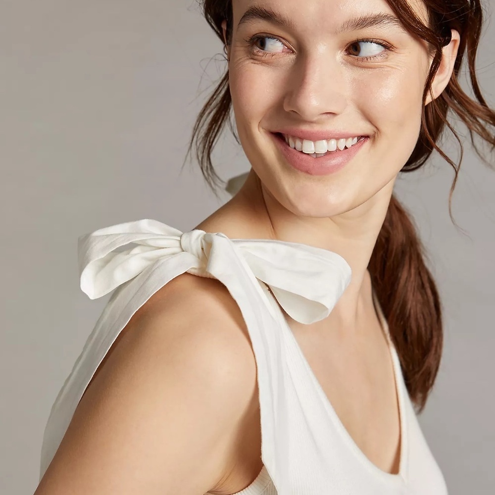 Anthropologie Maeve The Rafaela Bow-Tie Tank (NWT)